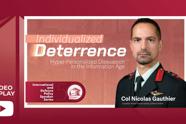 Speaker Series with Col Nicolas Gauthier