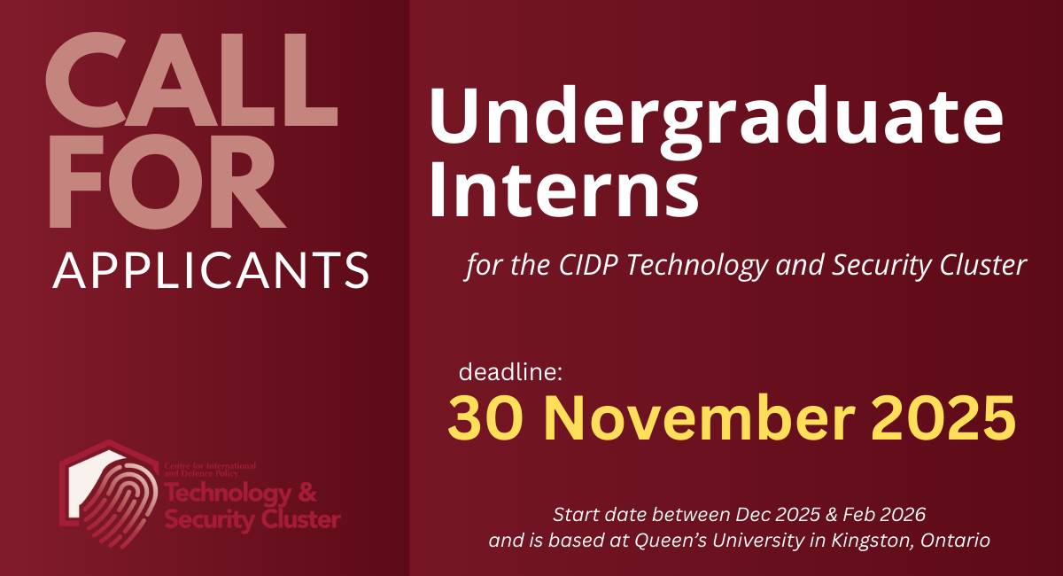 Call for Applicants - undegrad
