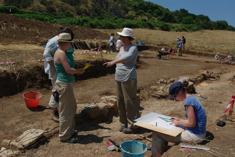 Discussion amongst students at Matera.