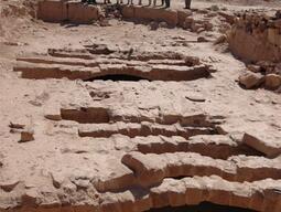 Overlooking Humayma during initial site tour.