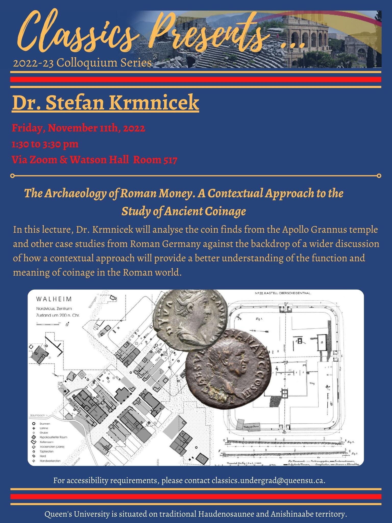 Classics Presents Dr. Stefan Krmnicek