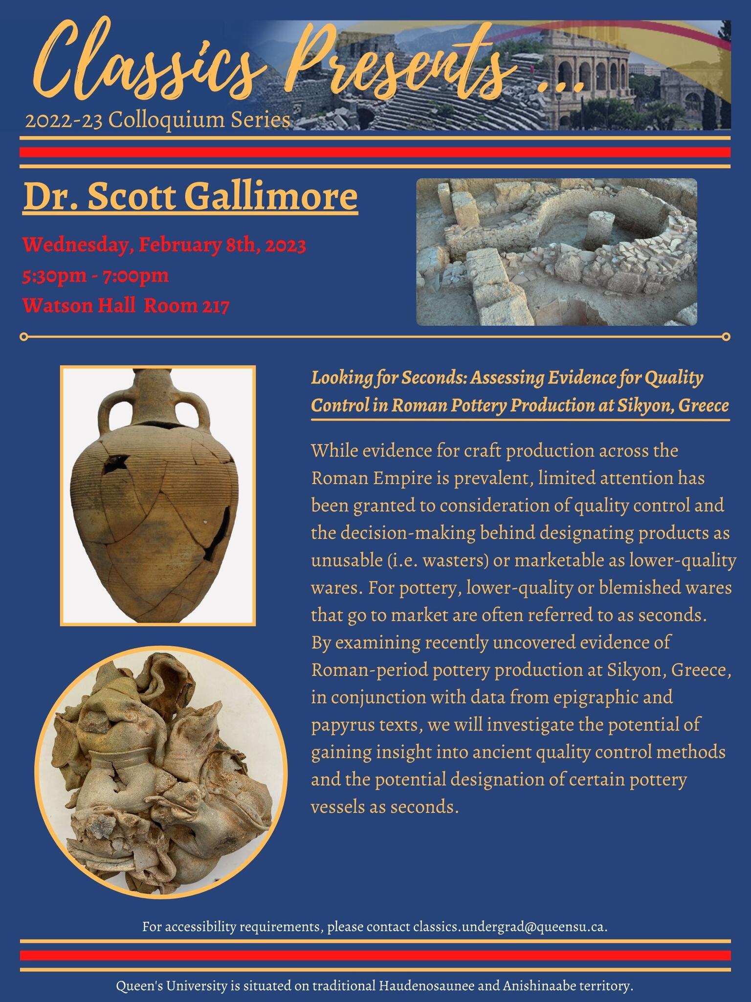 Classics Presents Dr. Scott Gallimore
