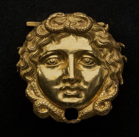 Gold mask of Medusa