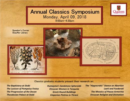 Poster for Annual Classics Symposium