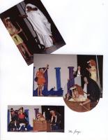 People performing, one person is in a boat setpiece