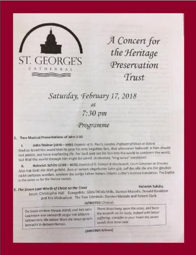 A Concert for the Heritage Preservation Trust Programme