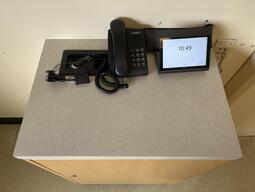 Image of the wall podium at the front of the classroom. This podium is not movable or height adjustable.