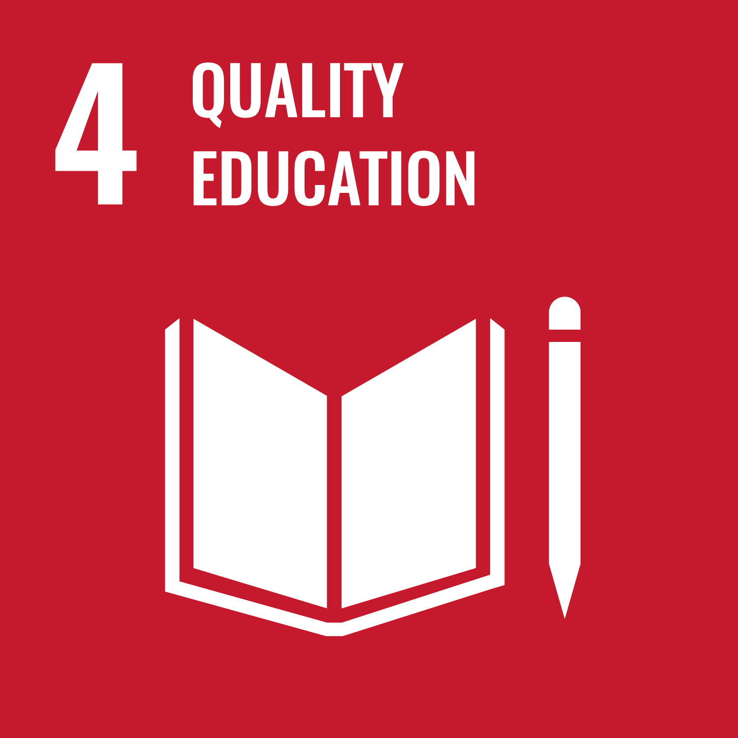 UN SDG Goal 4 Quality Education logo