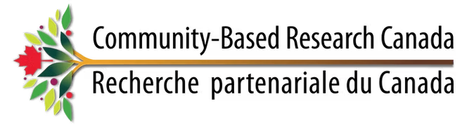 Community-Based Research Canada logo (image using that text with a maple tree branch underneath it).