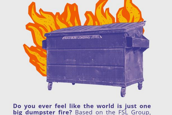Dumpster Fire Debrief poster