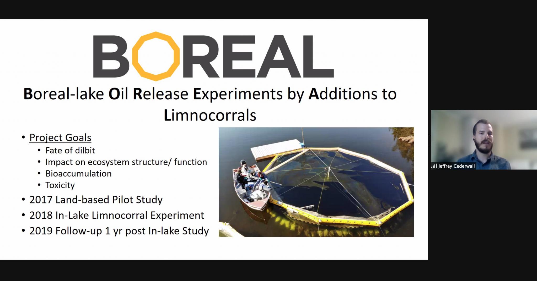 Jeffrey Cederwall, PhD Seminar, Department of Biology, Queen’s University