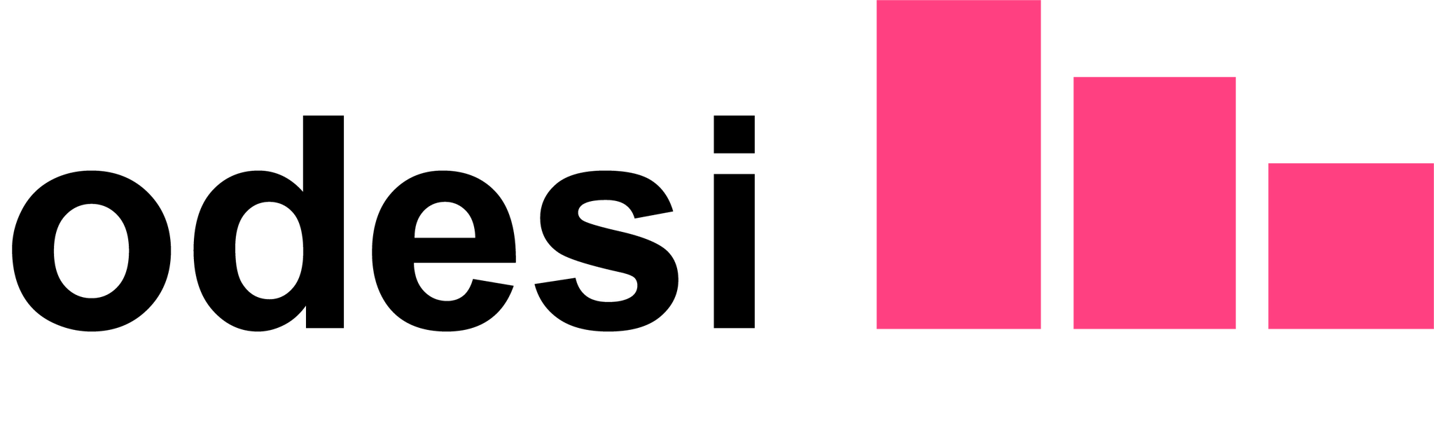 odesi logo - pink bar graph
