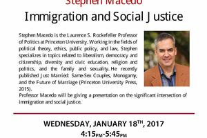 Stephen Macedo Lecture Poster