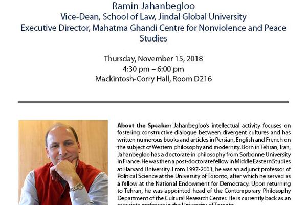 Ramin Jahanbegloo Poster