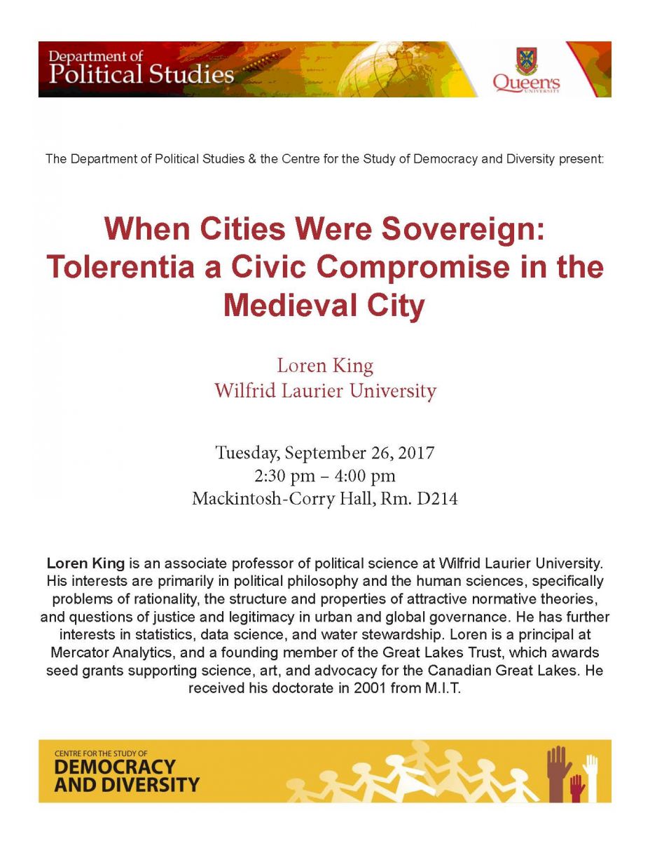 When Cities Were Sovereign: Tolerantia a Civic Compromise in the Medieval City poster
