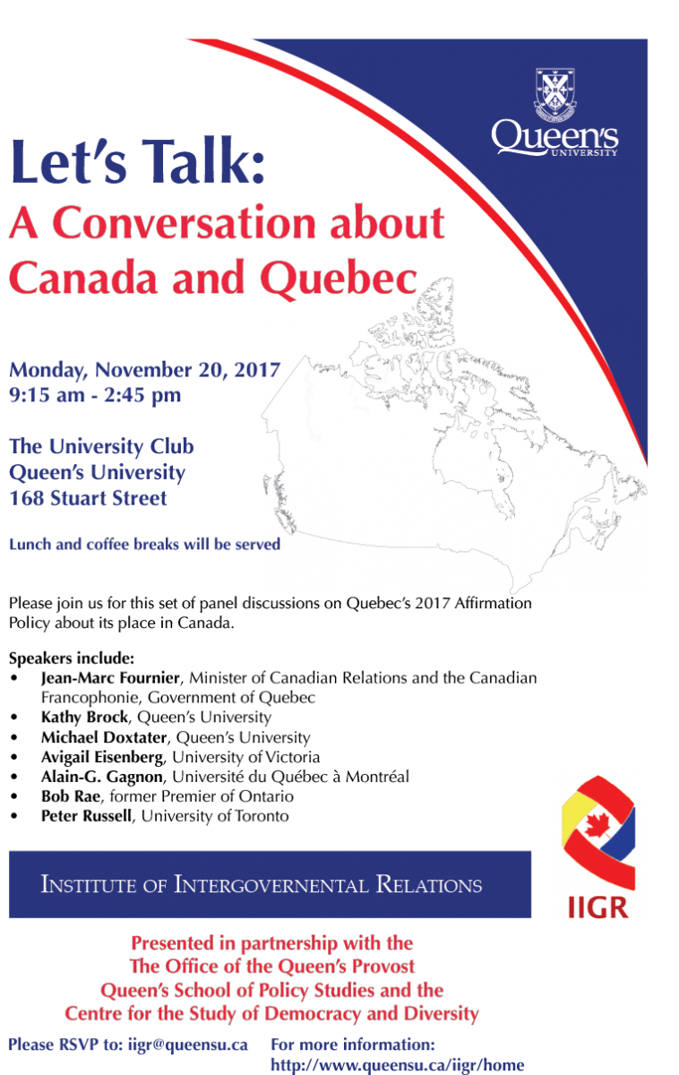Let's Talk: A Conversation about Canada and Quebec poster