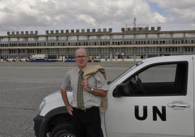 John McGarry in Cyprus