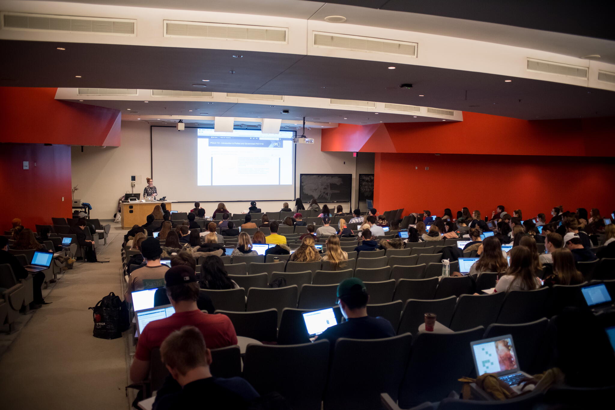 classroom full of students