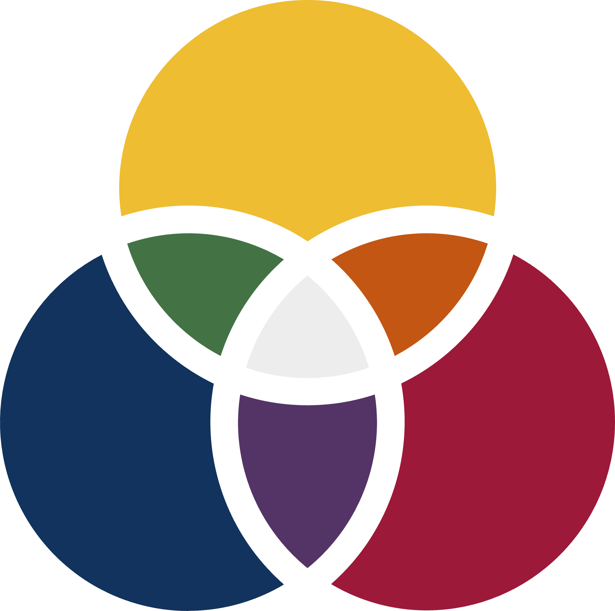Teaching and Learning Speakers Series Logo: venn diagram with 3 circles overlapping