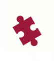 "red puzzle piece icon"