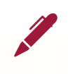 "red pen icon"