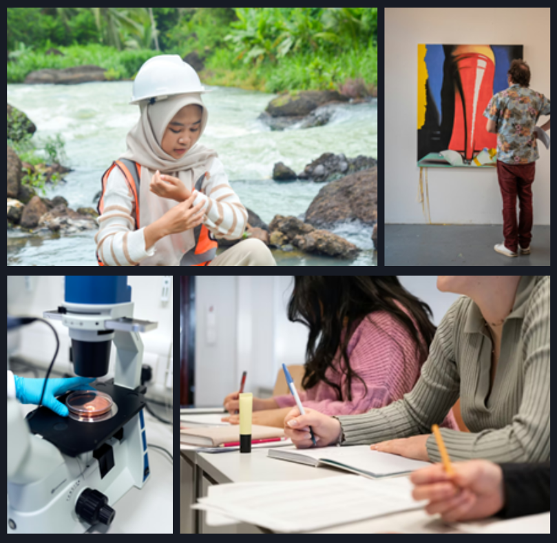 Multiple photos of people 