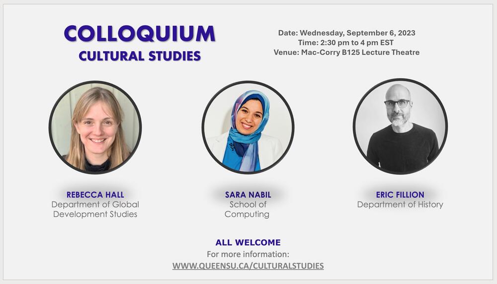 Colloquium: Meet CUST Faculty is on Sept 6 at 2:30pm in MacCorry B125
