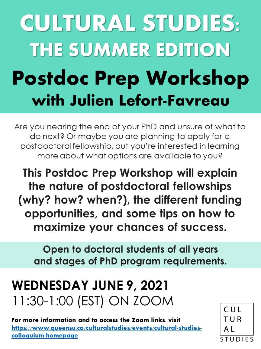 post doc prep workshop poster