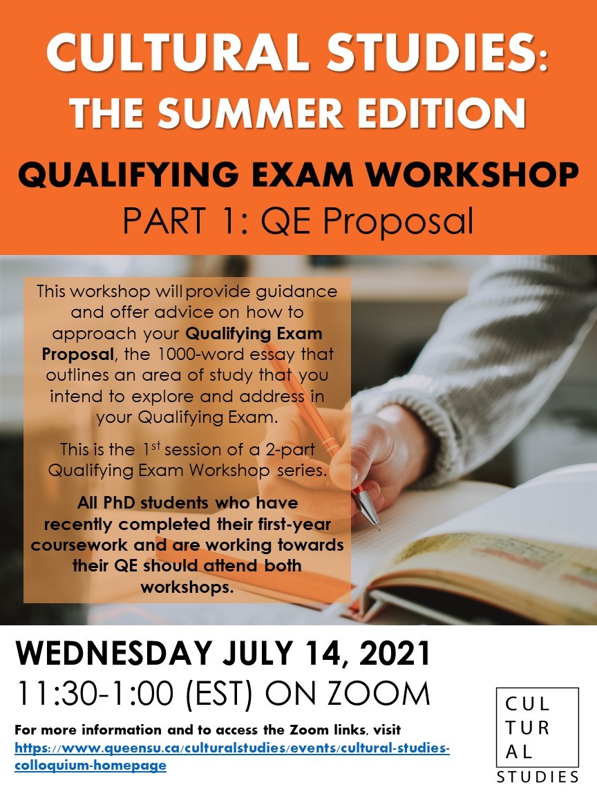 Qualifying exam workshop poster