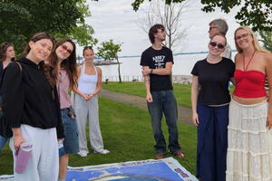 Students at Lake Ontario