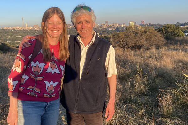 Rebecca Hall and Marc Epprecht in South Africa
