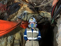 PhD Candidate Sandra McKay out on field work