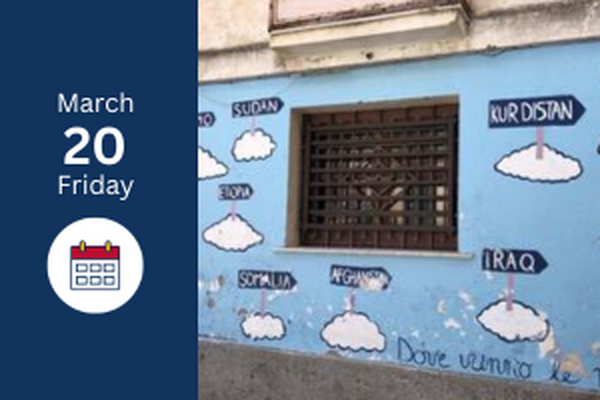 Wall in Riace, Italy - Country Names