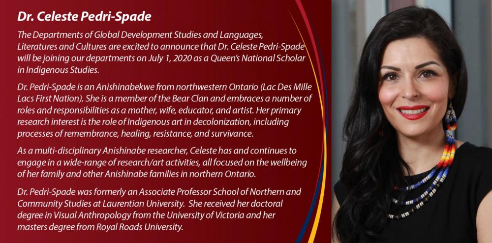 Celeste Pedri-Spade Announcement