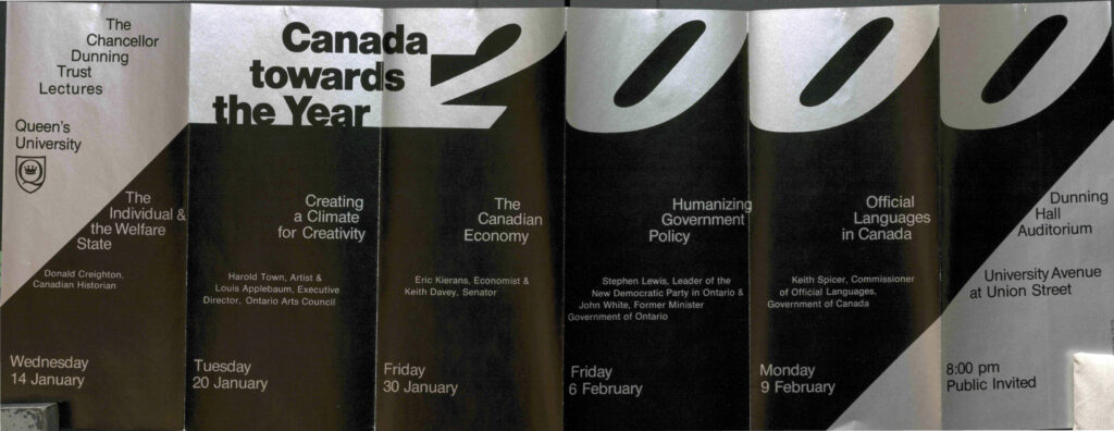 The brochure for “Canada Towards in the Year 2000” in 1976.
