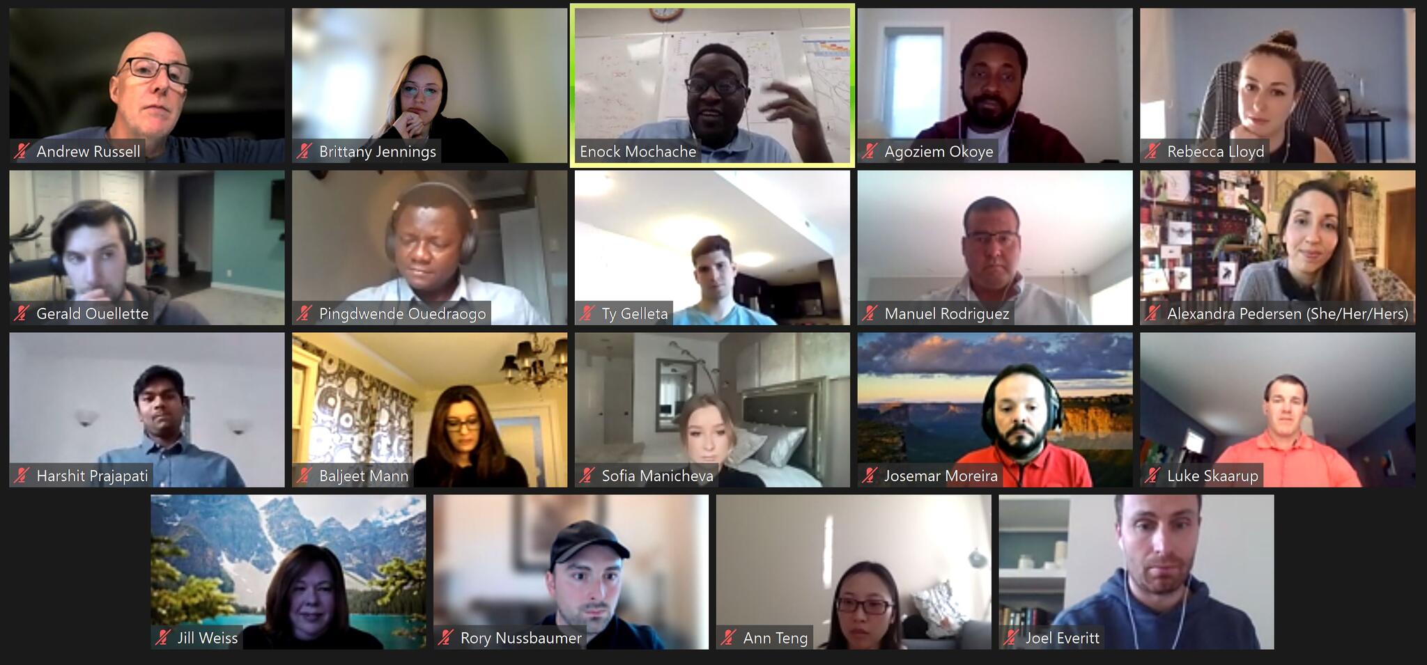 Student learning on Zoom