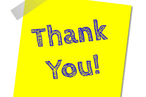 Thank you note