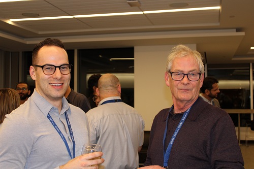 Prof. Giles with alum