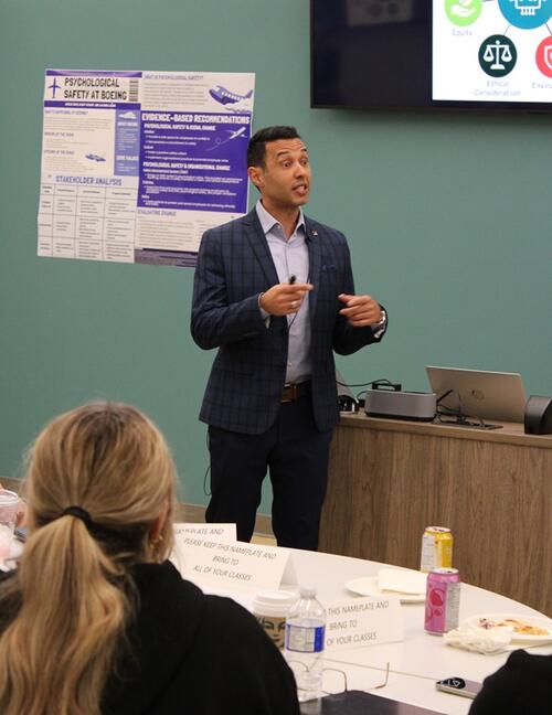 Alumni speaker, Morgan Bello