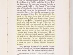 Queen's Principal George Grant's Report (1878)