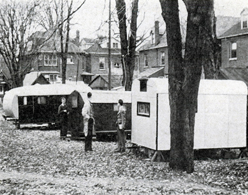 [ Trailer camp on campus]