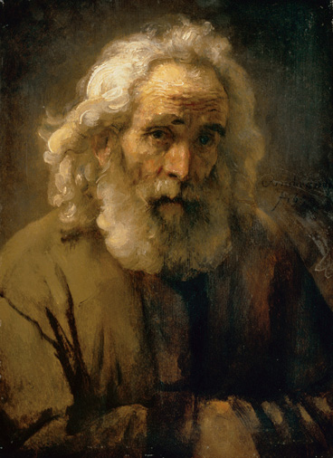 [Rembrandt's Head of an Old Man with Curly Hair]