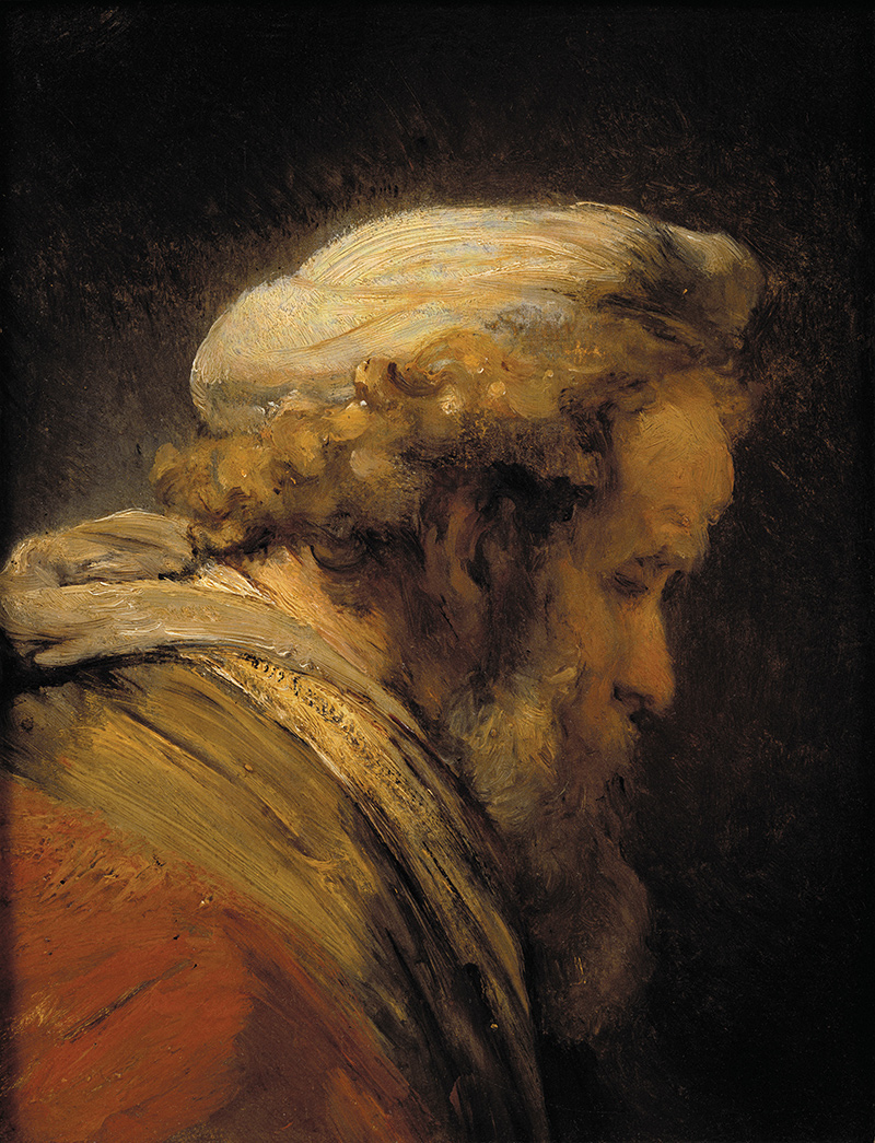 [Rembrandt's Head of a man in a turban]