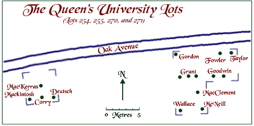 [map showing location of Cataraqui Cemetery]