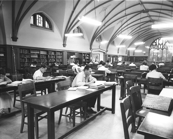 [photo of students studying in the Reading Room]