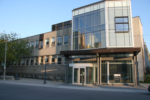 [photo of Sir John A. Macdonald Hall]