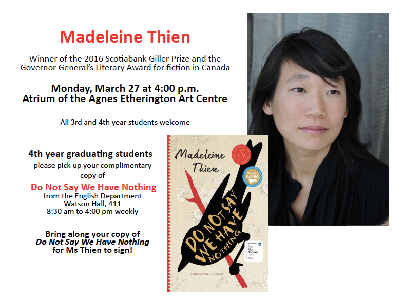 Madeleine Thein event poster