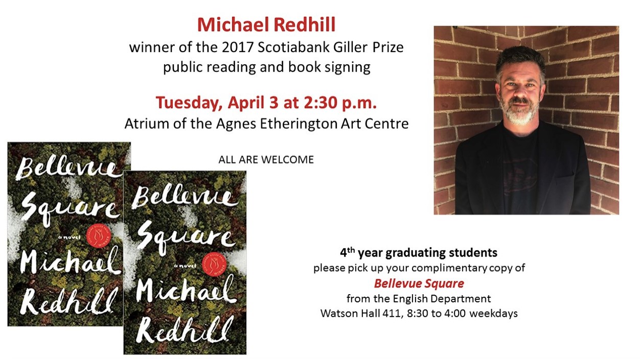 Michael Redhill event poster