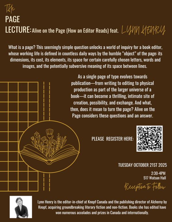 Poster for Page Lecture