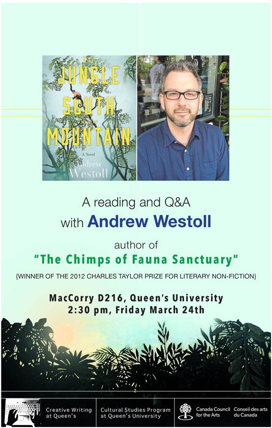 Creative Writing at Queen’s Reading Series: Andrew Westoll
